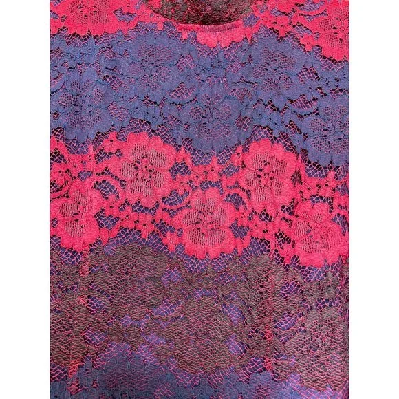 Romeo & Juliet Couture Long Sleeve Lace Dress Medium - Picture 5 of 7